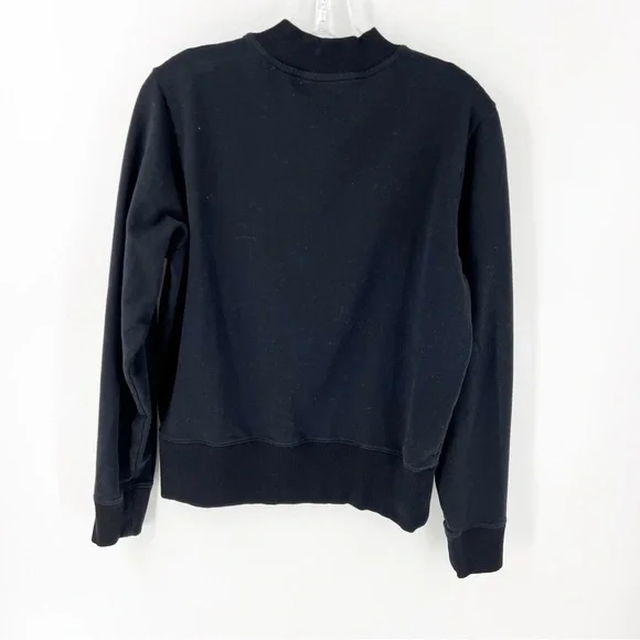 ✅Universal Standard Sweatshirts | Womens Zoe Half Zip Funnel Neck Pullover Black - Picture 3 of 6